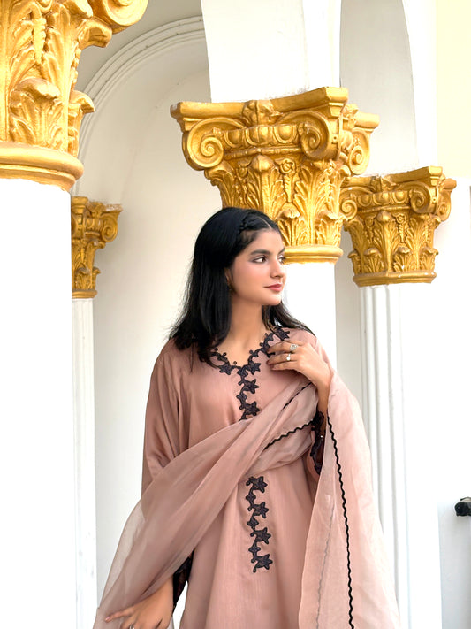 Hazzlegrace-3-Piece Embroidered Viscose Suit