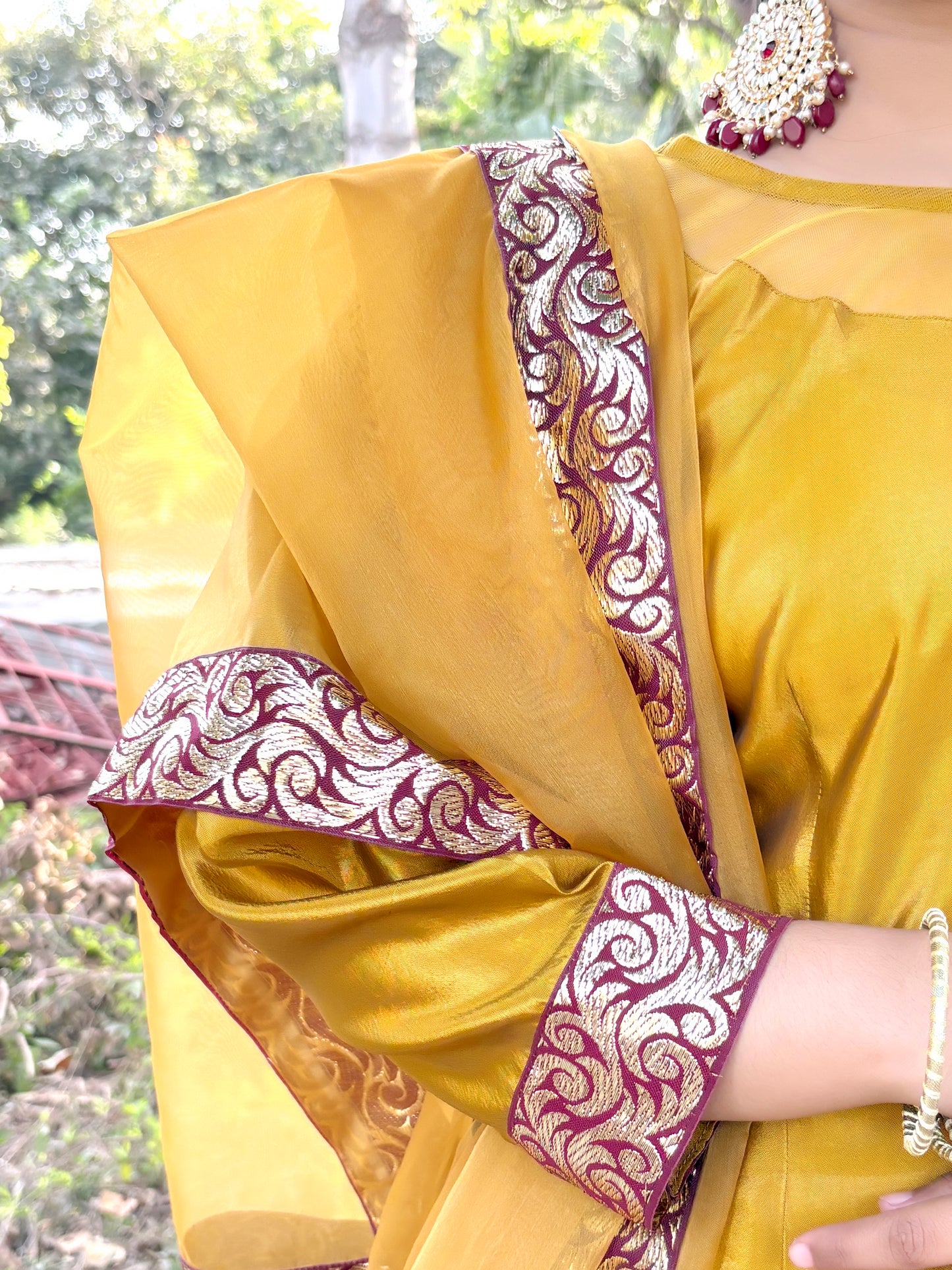 Margold-Festive Elegance in Silk