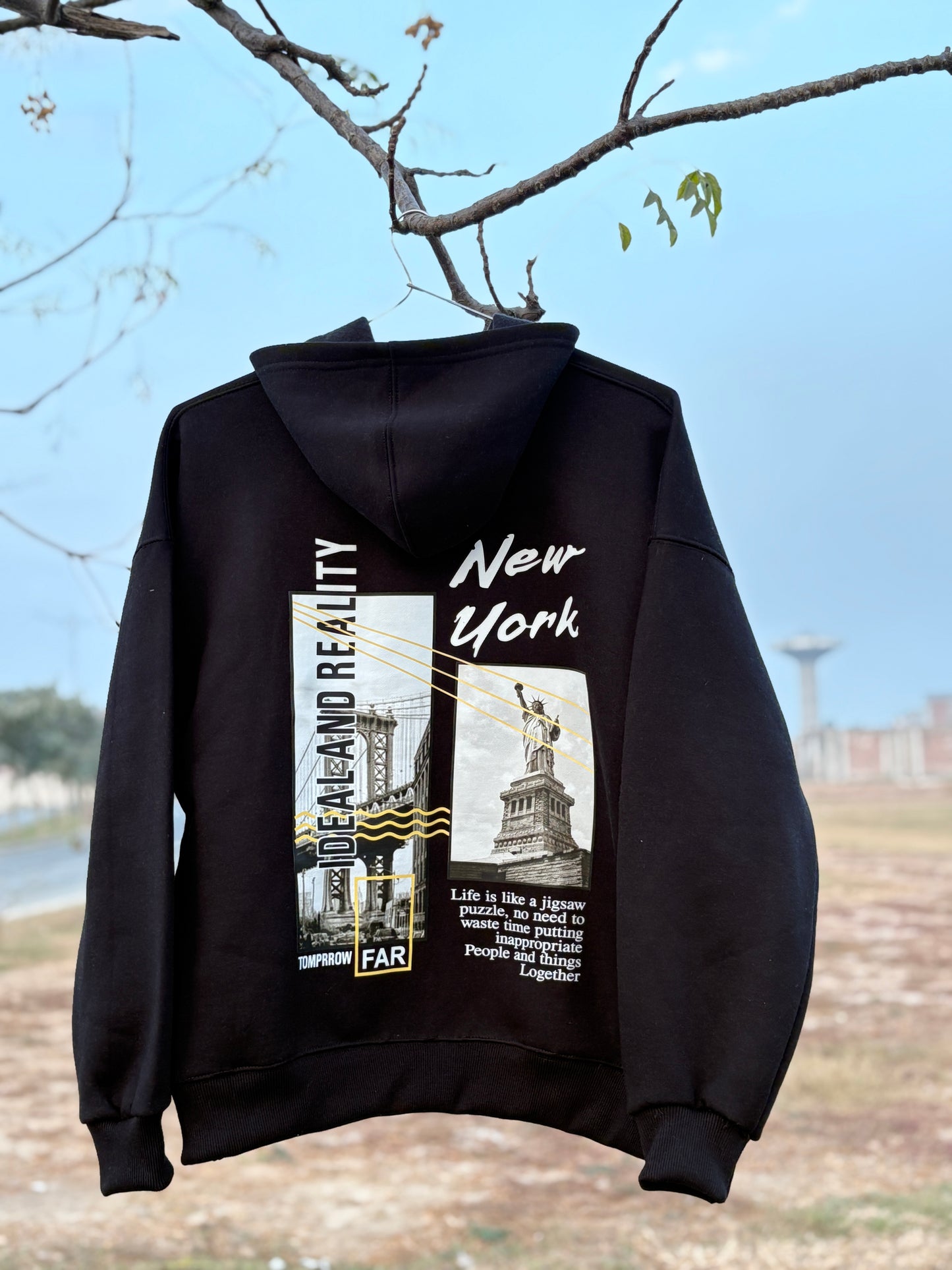 Black Oversized Hoodie