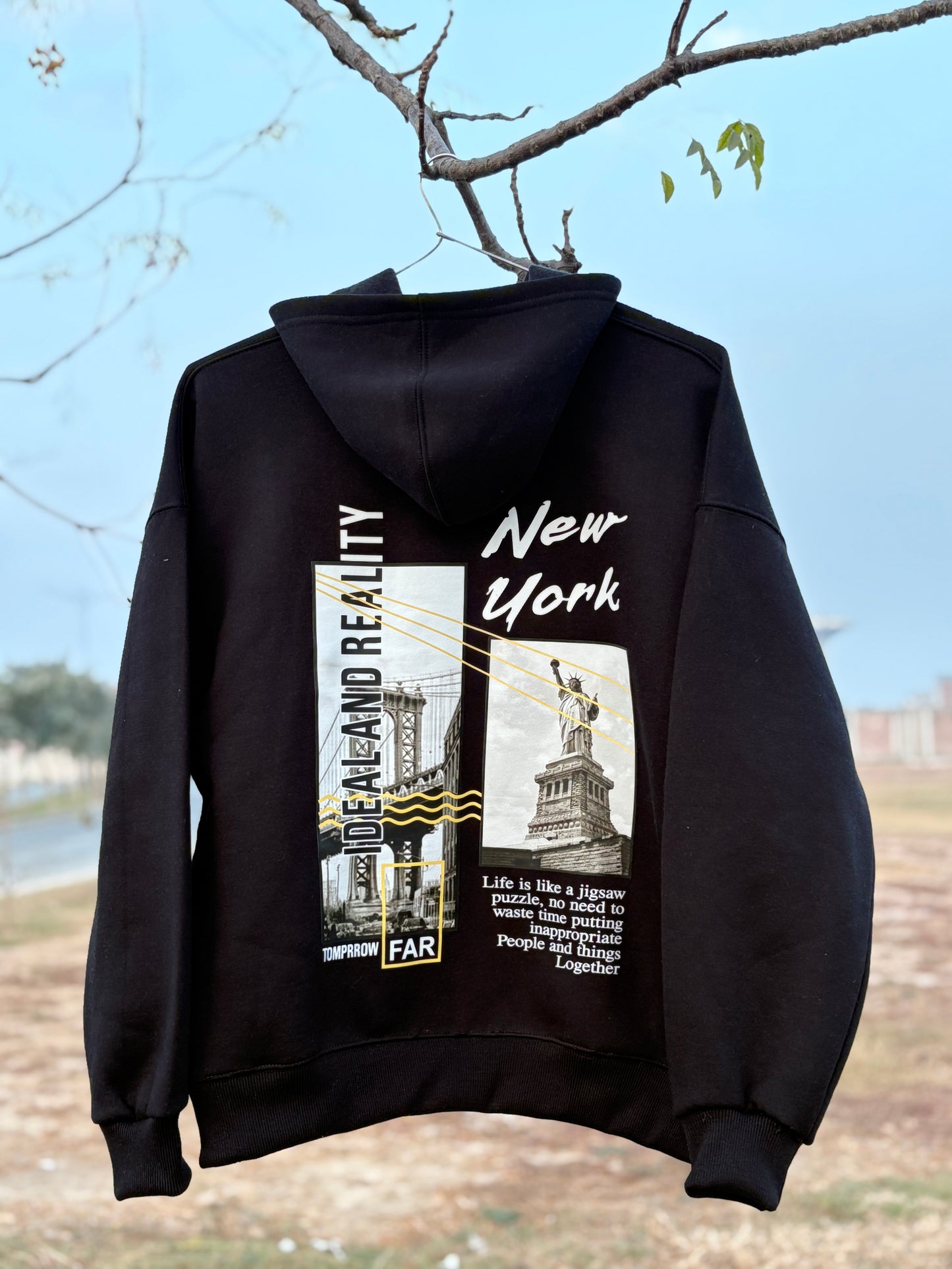 Black Oversized Hoodie