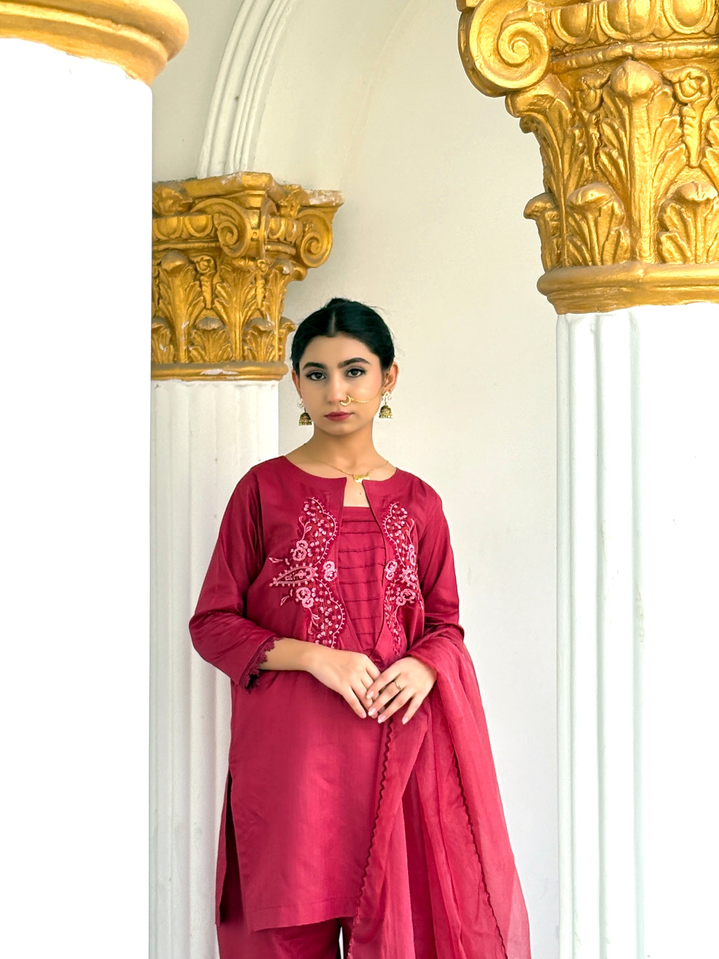 Adaye Gul-3- Piece Embroidered Viscose Suits